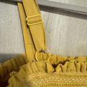 Maeve Yellow Dress with Rouched Smocking and Ruffles  Size M Ribbedcotton Photo 6