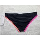 California Waves  Colorblocked Bikini Bottom Black Photo 2