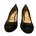 Jessica Simpson  Wedge Black With Bow Size 9 Photo 0