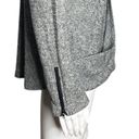 Olive & Oak  Sweater Gray Black Marled Surplice Front V-Neck Wrap Front Photo 4