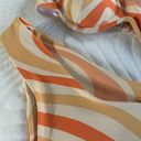 Aurelle Swim bikini orange swirl top and bottoms set small Photo 2