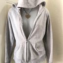 Y2K grey full zip hoodie jacket sweatshirt jacket streetwear slouchy slightly baggy Gray Photo 0