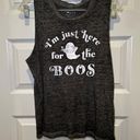 Fifth Sun  Grey Burnout “I’m Just Here For the Boo’s” Ghost Graphic Tank size M Photo 8