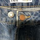 ZARA  distressed ripped jeans medium wash women's size 8 buttonfly high rise Photo 6