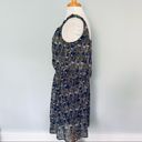 Angie  Francescas Collection Black Gray Blue Feather Sleeveless Sun Dress Size S Photo 1