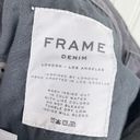 frame denim  Le Skinny De Jeanne Rexford Wash Charcoal Black Distressed Size 27 Photo 7