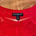 EXPRESS Red Lace Top Photo 3