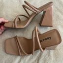 Abound 🎉 Austyn Tubular Strappy Block Heeled Sandal Tan Mocha Size 6 NEW Photo 6