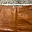 United Colors Of Benetton  Brown Leather Skirt Photo 9