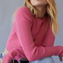 Urban Outfitters Peyton Fitted Cropped Cardigan NWT Size S - Pink Photo 1