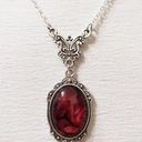 Boutique Red Oval Stone Necklace Photo 0