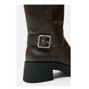 ZARA Knee High Boot With Buckle Detail Photo 4