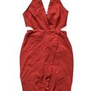 Lush Clothing Lush Burnt Orange Cut Out Bodycon Dress M Photo 0