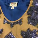 Tracy Reese for Neiman Marcus /Target Blue Ecru Sequined Blouse Top $79.99 EUC S Photo 4