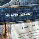 American Eagle AEO  Hi Rise Next Level Stretch Medium Wash Jeggings Size 4 Photo 4