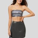 Halara Cloudful™ Shine Fabric High Waisted 2-in-1 Metallic Foil Mini Skirt Photo 0