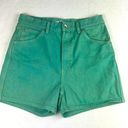 Uniqlo  | Denim Color Wash Shorts | Teal Green | Five Pocket | Size 29 (8) Photo 0