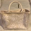 Oscar de la Renta Cream Colored Tote Photo 0