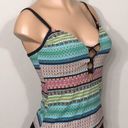 Bleu Rod Beattie  plunge neck tankini top. NWT Photo 3