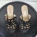 Charles by Charles David  April Women Sandals Size 7 Black Cutout Cork Platform Photo 9