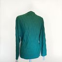 cj banks  Women's Size 1X Long Sleeve Sweater Green Knit Pullover Office Photo 2