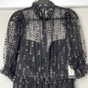 Hunter Bell NWT Hard to Find!  Beckett Space Oddity Black & Silver Tulle Dress 8 Photo 3