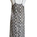 See You Monday  Snake Print Animal Print Women Size L Polyester Satin Slip Dress Photo 1