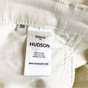 Hudson Jeans Hudson Rosalie Wide Leg Distressed Knee High Rise Jeans Tan Linen Size 30 NWT Photo 6