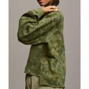 Pilcro  Reworked Popover V-Neck 100% Cotton Sweatshirt Green Camo Print Medium Photo 1