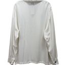 CP Shades NWT  Blouse Button Up Long Sleeves Ivory Cream Size M Photo 1