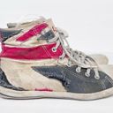 Dolls Kill Vintage Y2K Delias by  British Flag Canvas High Top Sneakers Size 9 Photo 0