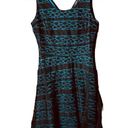 Doe & Rae  Black Blue Lace Dress Sz S Photo 0