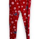 Disney  Lilo & Stitch Womens Pajama Top & Sweatpants Christmas Winter XXL XS Photo 5