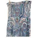 Tahari NWT  Tiered Blue Paisley Lightweight Maxi Skirt, Large Photo 2