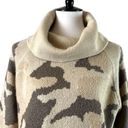 Sweet & Sinful  Sweater Turtleneck Heavy Knit Cream Camo Women’s Size Large Photo 4