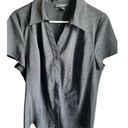 Style & Co Black Short Sleeve Button Down Blouse Size 2X  WOMAN EUC #0955 Photo 0
