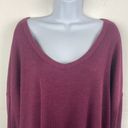 Woman Within  Waffle Knit Thermal Shirt Long Sleeve Purple size 2X Photo 2