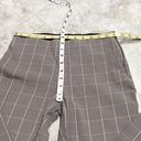 A New Day  Bi Stretch Skinny Ankle Pants Mid Rise Beige Gray Brown Plaid Size 2 Photo 5