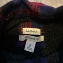 L.L.Bean  Women’s Sherpa Lined Scottish Plaid Flannel Shirt Shacket M Relaxed Fit Photo 7