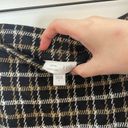 J.Jill  Plaid Pencil Skirt Black Ten Stretch Knit Size Small Photo 3