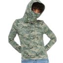 True Craft NWT  Green Camo Hoodie Hooded Sweatshirt Pullover Mask Camouflage New Photo 3