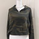 PINK - Victoria's Secret VS PINK Green Camouflage Quarter Zip Sweatshirt Photo 0