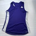 Adidas Women's Purple White Mesh Climate Cool Racerback Athletic Tank Size M Photo 2