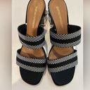 Emporio Armani  Women's Black and White and Silver Sandals size 39 (8.5) Photo 1