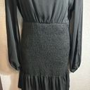 Habit #211 , long sleeve black ruffle dress size large Photo 2