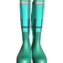 Hunter Tall Green + Blue Tartan Rainboots Women’s 6 Photo 1