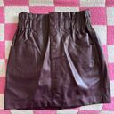 ZARA Faux Leather Miniskirt Photo 0