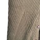 CAbi  100% Cotton Olive Button Up Cable Knit Cardigan V-Neck Long Sleeve Solid XS Photo 4