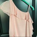 Mary & Mabel Pink One Shoulder Top In Size Small Photo 3