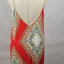 Renee C . Womens Shift Dress Size L Red Bandana Print Spaghetti Strap Scoop Neck Photo 3